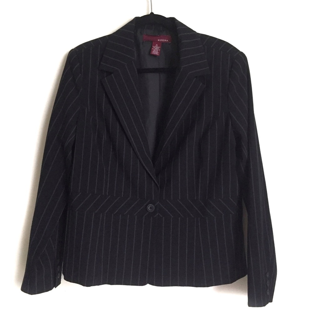 Merona Suit Jacket XL Black